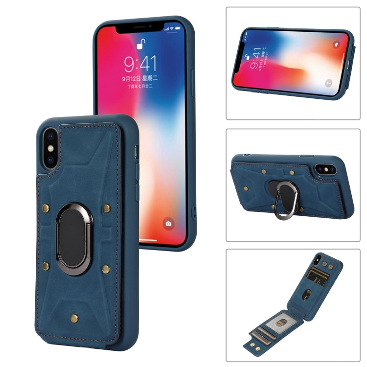 Armor Ring Wallet Back Cover Phone Case, For iPhone XR, For iPhone XS Max, For iPhone SE 2022 / 2020 / 8 / 7, For iPhone 8 Plus / 7 Plus