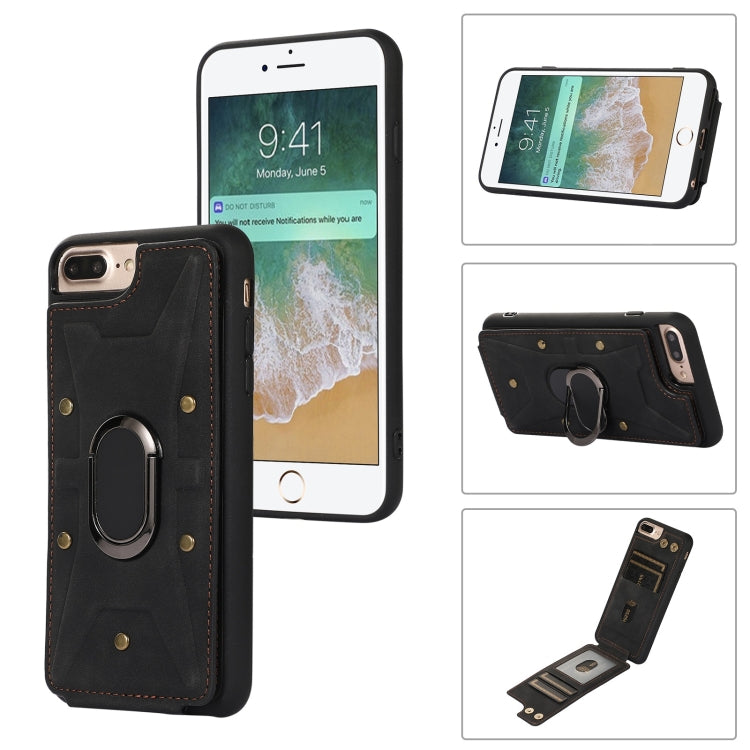 Armor Ring Wallet Back Cover Phone Case, For iPhone XR, For iPhone XS Max, For iPhone SE 2022 / 2020 / 8 / 7, For iPhone 8 Plus / 7 Plus