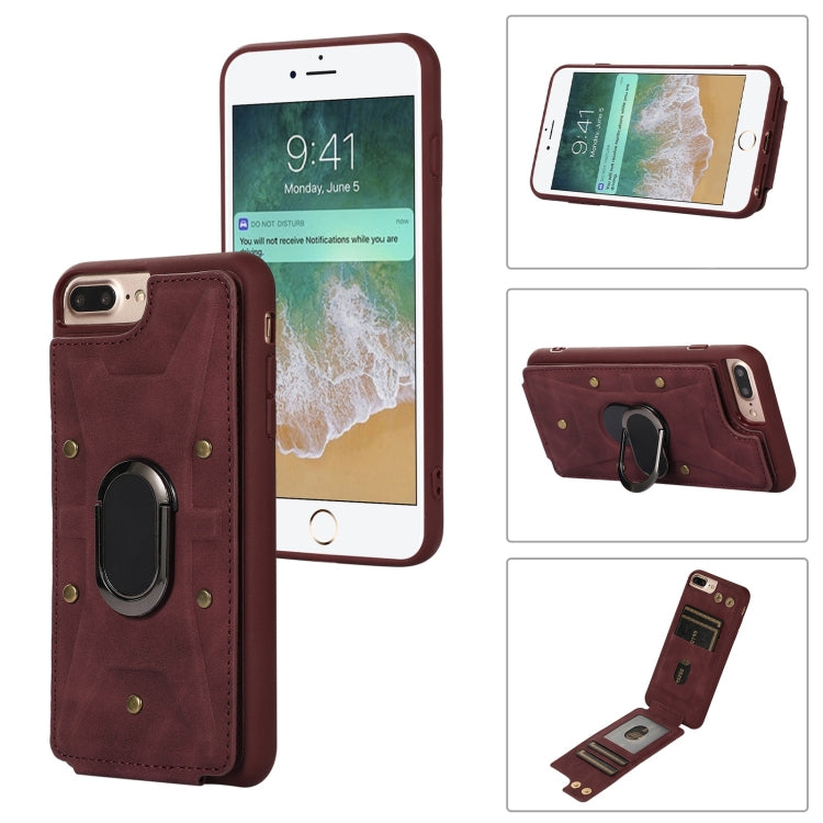 Armor Ring Wallet Back Cover Phone Case, For iPhone XR, For iPhone XS Max, For iPhone SE 2022 / 2020 / 8 / 7, For iPhone 8 Plus / 7 Plus