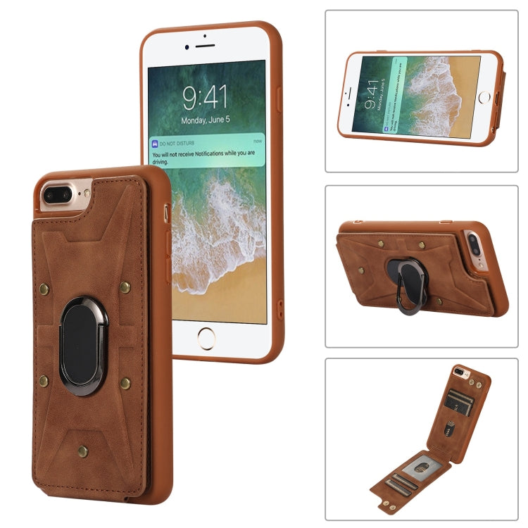 Armor Ring Wallet Back Cover Phone Case, For iPhone XR, For iPhone XS Max, For iPhone SE 2022 / 2020 / 8 / 7, For iPhone 8 Plus / 7 Plus