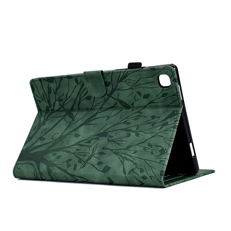 Fortune Tree Pressure Flower PU Tablet Case with Wake-up / Sleep Function, For iPad 10.2 2019 2020 / iPad 10.5 2017 2019, For iPad 10.9 2022 / 2025, For iPad Air / Air 2 / 9.7 2017 2018, For iPad Pro 11 / Air 4 10.9 2020 / Air 5 10.9