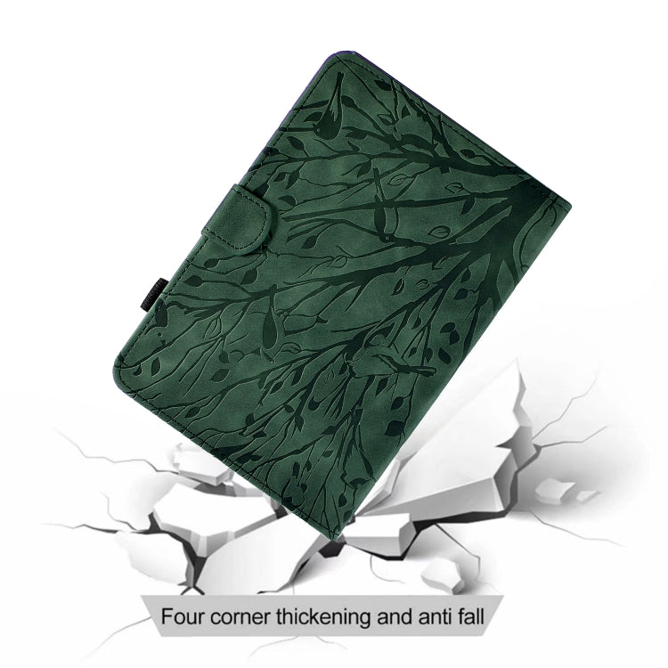 Fortune Tree Pressure Flower PU Tablet Case with Wake-up / Sleep Function, For iPad 10.2 2019 2020 / iPad 10.5 2017 2019, For iPad 10.9 2022 / 2025, For iPad Air / Air 2 / 9.7 2017 2018, For iPad Pro 11 / Air 4 10.9 2020 / Air 5 10.9