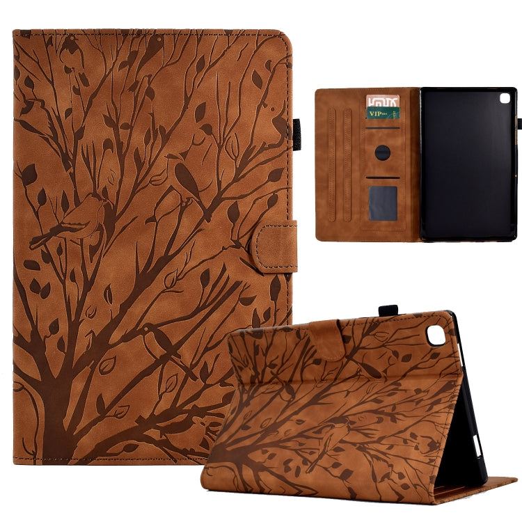 Fortune Tree Pressure Flower PU Tablet Case with Wake-up / Sleep Function, For iPad 10.2 2019 2020 / iPad 10.5 2017 2019, For iPad 10.9 2022 / 2025, For iPad Air / Air 2 / 9.7 2017 2018, For iPad Pro 11 / Air 4 10.9 2020 / Air 5 10.9
