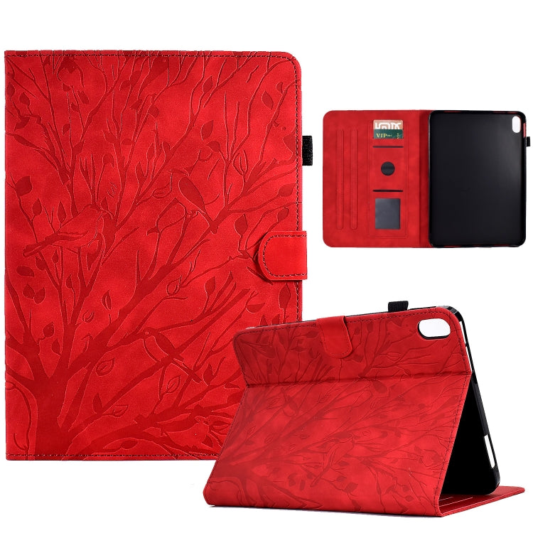 Fortune Tree Pressure Flower PU Tablet Case with Wake-up / Sleep Function, For iPad 10.2 2019 2020 / iPad 10.5 2017 2019, For iPad 10.9 2022 / 2025, For iPad Air / Air 2 / 9.7 2017 2018, For iPad Pro 11 / Air 4 10.9 2020 / Air 5 10.9