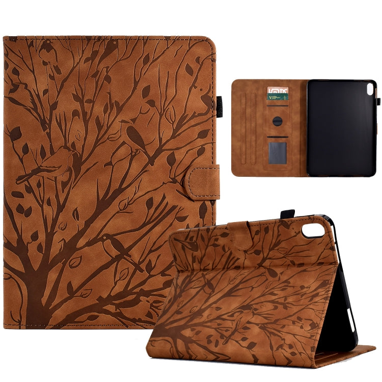Fortune Tree Pressure Flower PU Tablet Case with Wake-up / Sleep Function, For iPad 10.2 2019 2020 / iPad 10.5 2017 2019, For iPad 10.9 2022 / 2025, For iPad Air / Air 2 / 9.7 2017 2018, For iPad Pro 11 / Air 4 10.9 2020 / Air 5 10.9