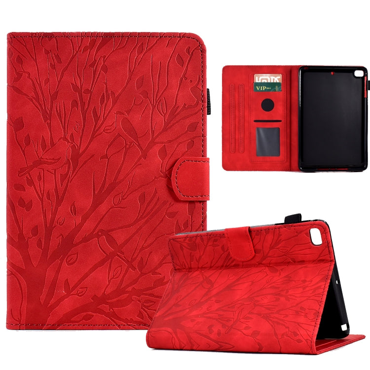 Fortune Tree Pressure Flower PU Tablet Case with Wake-up / Sleep Function, For iPad 10.2 2019 2020 / iPad 10.5 2017 2019, For iPad 10.9 2022 / 2025, For iPad Air / Air 2 / 9.7 2017 2018, For iPad Pro 11 / Air 4 10.9 2020 / Air 5 10.9