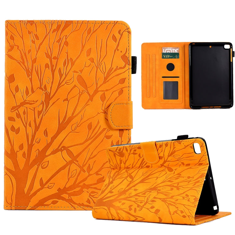 Fortune Tree Pressure Flower PU Tablet Case with Wake-up / Sleep Function, For iPad 10.2 2019 2020 / iPad 10.5 2017 2019, For iPad 10.9 2022 / 2025, For iPad Air / Air 2 / 9.7 2017 2018, For iPad Pro 11 / Air 4 10.9 2020 / Air 5 10.9