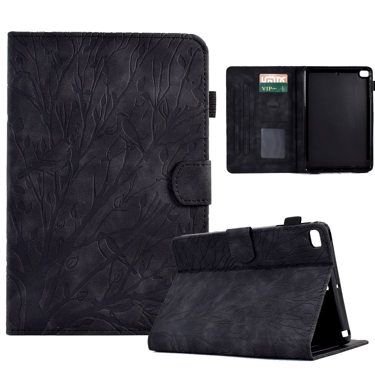 Fortune Tree Pressure Flower PU Tablet Case with Wake-up / Sleep Function, For iPad 10.2 2019 2020 / iPad 10.5 2017 2019, For iPad 10.9 2022 / 2025, For iPad Air / Air 2 / 9.7 2017 2018, For iPad Pro 11 / Air 4 10.9 2020 / Air 5 10.9