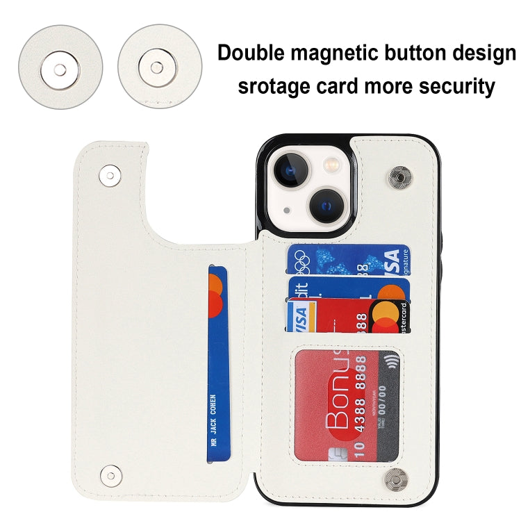 Double Buckle Rhombic PU Leather Phone Case, For iPhone 14, For iPhone 14 Plus, For iPhone 14 Pro