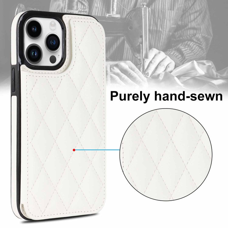 Double Buckle Rhombic PU Leather Phone Case, For iPhone 14 Pro Max, For iPhone 13, For iPhone 13 mini