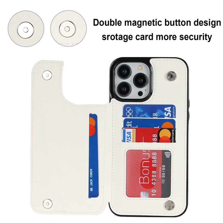 Double Buckle Rhombic PU Leather Phone Case, For iPhone 13 Pro, For iPhone 13 Pro Max, For iPhone 12