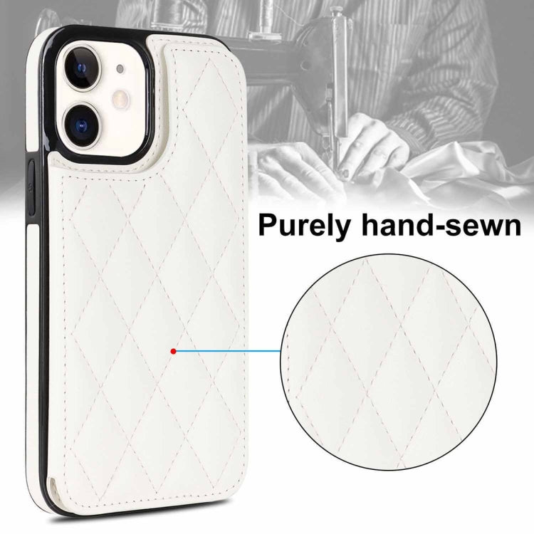 Double Buckle Rhombic PU Leather Phone Case, For iPhone 12 mini, For iPhone 12 Pro, For iPhone 12 Pro Max