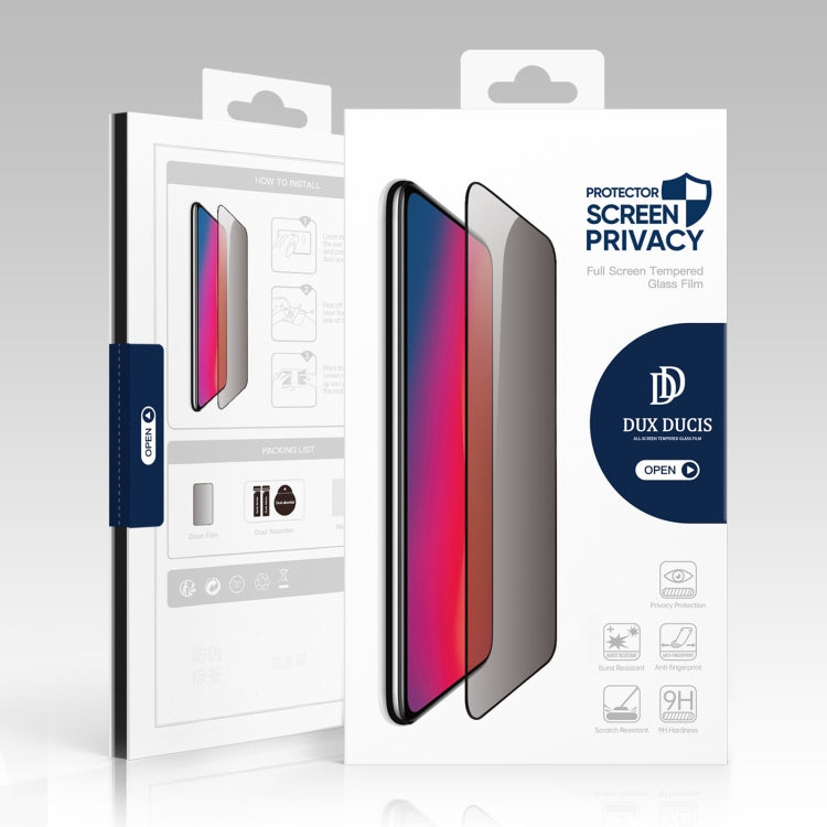 5pcs DUX DUCIS 0.33mm 9H High Aluminum Anti-spy HD Tempered Glass Film