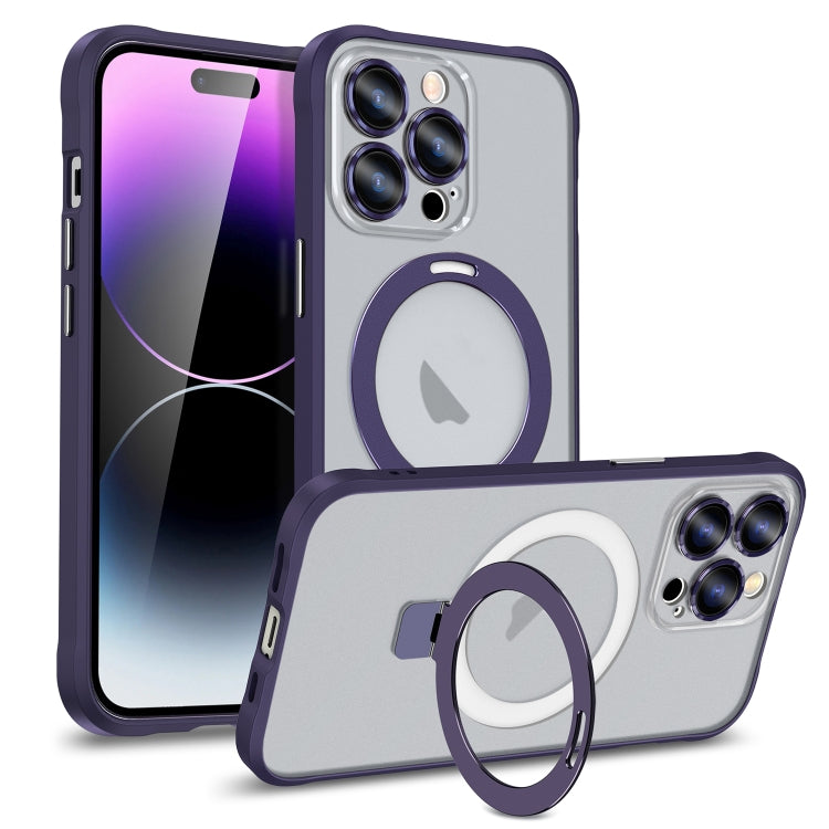 Metal Eyes Series MagSafe Magnetic Holder Phone Case