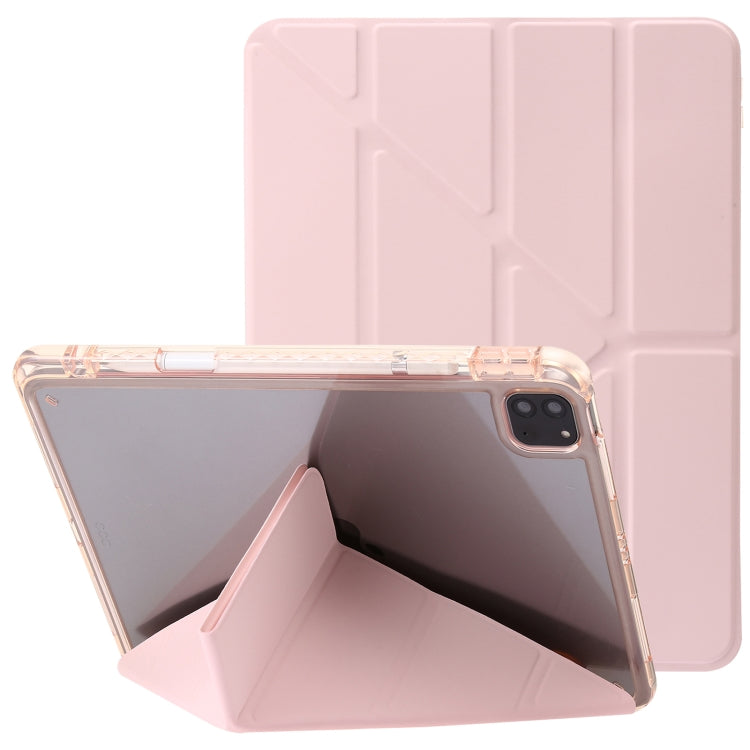 Clear Acrylic Deformation Leather Tablet Case, For iPad 10th Gen 10.9 2022, For iPad Pro 12.9 2022 / 2021 / 2020