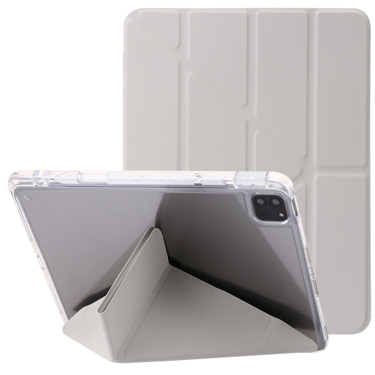 Clear Acrylic Deformation Leather Tablet Case, For iPad 10th Gen 10.9 2022, For iPad Pro 12.9 2022 / 2021 / 2020