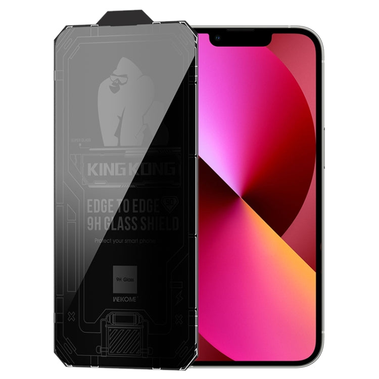WK WTP-067 King Kong Vacha 9D Curved Privacy Tempered Glass Film, For iPhone 14, For iPhone 14 Plus, For iPhone 14 Pro, For iPhone 14 Pro Max, For iPhone 13, For iPhone 13 Pro, For iPhone 13 Pro Max, For iPhone 12