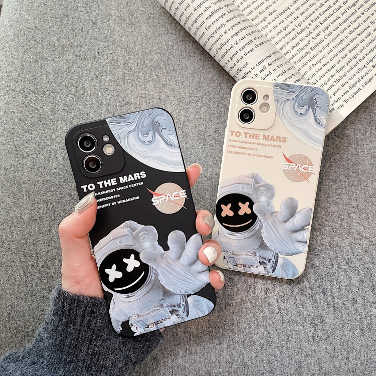 Martian Astronaut Pattern Shockproof Phone Case, For iPhone 14 Pro Max, For iPhone 14 Pro, For iPhone 14 Plus, For iPhone 14, For iPhone 13 Pro Max, For iPhone 13 Pro, For iPhone 13, For iPhone 12 Pro Max, For iPhone 12 Pro, For iPhone 12...