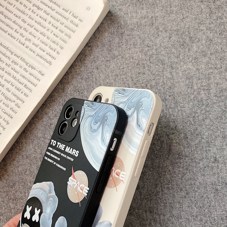 Martian Astronaut Pattern Shockproof Phone Case, For iPhone 14 Pro Max, For iPhone 14 Pro, For iPhone 14 Plus, For iPhone 14, For iPhone 13 Pro Max, For iPhone 13 Pro, For iPhone 13, For iPhone 12 Pro Max, For iPhone 12 Pro, For iPhone 12...