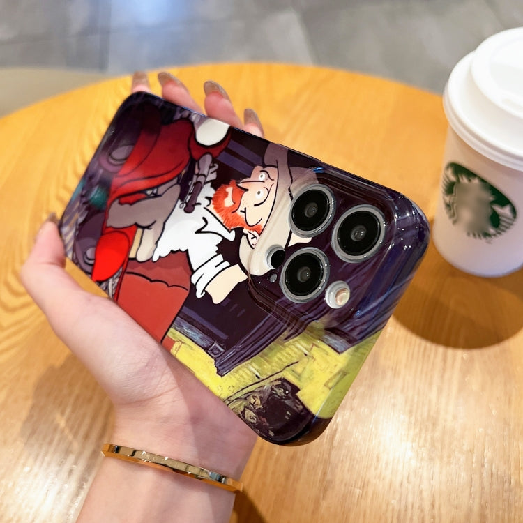 Oil Painting Pattern Glossy PC Phone Case, For iPhone XS Max, For iPhone 8 Plus / 7 Plus