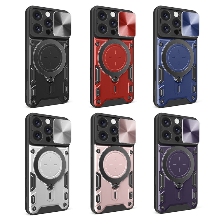 CD Texture Sliding Camshield Magnetic Holder Phone Case