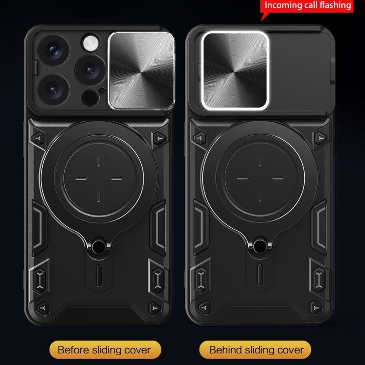 CD Texture Sliding Camshield Magnetic Holder Phone Case