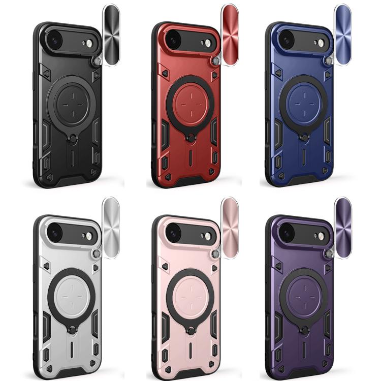 CD Texture Sliding Camshield Magnetic Holder Phone Case