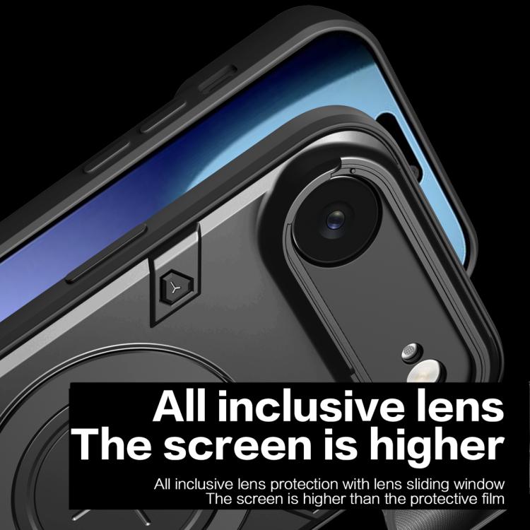 CD Texture Sliding Camshield Magnetic Holder Phone Case