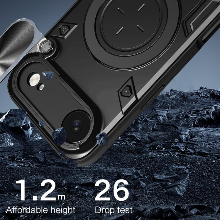 CD Texture Sliding Camshield Magnetic Holder Phone Case