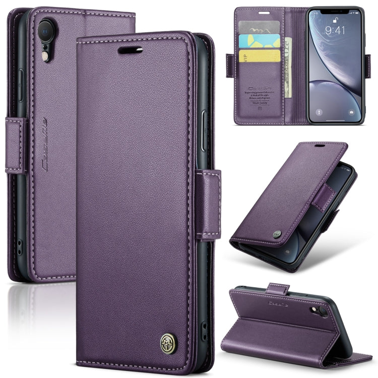 CaseMe 023 Butterfly Buckle Litchi Texture RFID Anti-theft Leather Phone Case