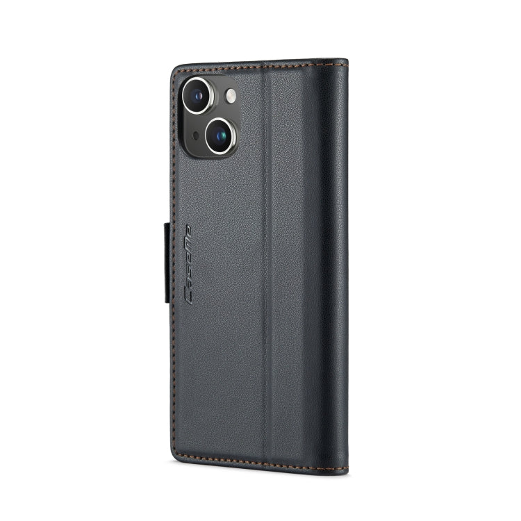 CaseMe 023 Butterfly Buckle Litchi Texture RFID Anti-theft Leather Phone Case, For iPhone 14 Pro, For iPhone 15 Plus, For iPhone 15, For iPhone 14 Pro Max