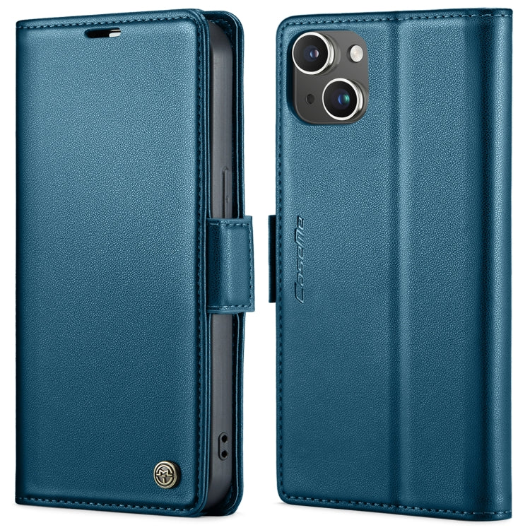 CaseMe 023 Butterfly Buckle Litchi Texture RFID Anti-theft Leather Phone Case, For iPhone 14 Pro, For iPhone 15 Plus, For iPhone 15, For iPhone 14 Pro Max