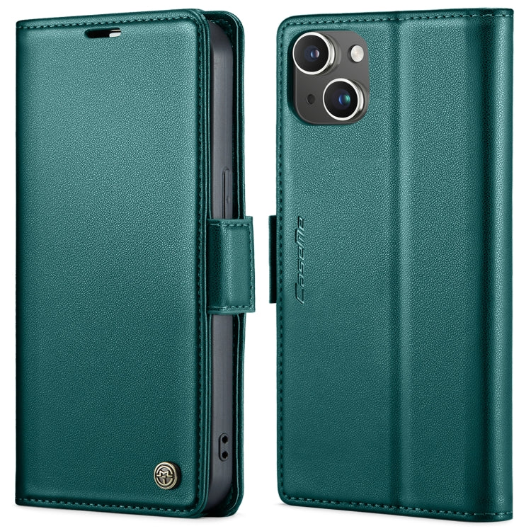 CaseMe 023 Butterfly Buckle Litchi Texture RFID Anti-theft Leather Phone Case, For iPhone 14 Pro, For iPhone 15 Plus, For iPhone 15, For iPhone 14 Pro Max