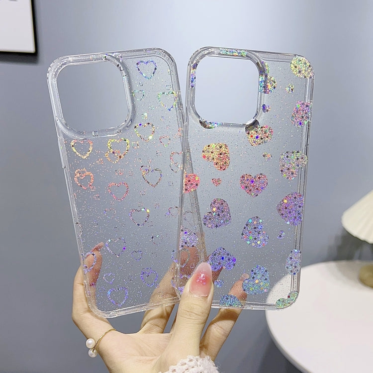 Little Star Series Glitter Powder TPU Phone Case, For iPhone 14 Pro Max, For iPhone 13