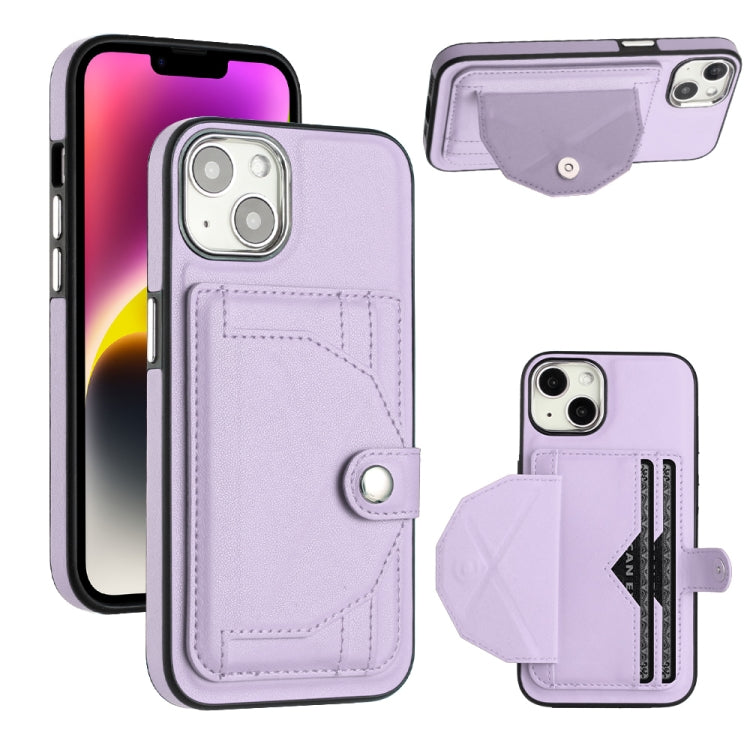 Shockproof Leather Phone Case with Card Holder, For iPhone 15 Pro Max, For iPhone 14, For iPhone 14 Plus, For iPhone 15 Pro