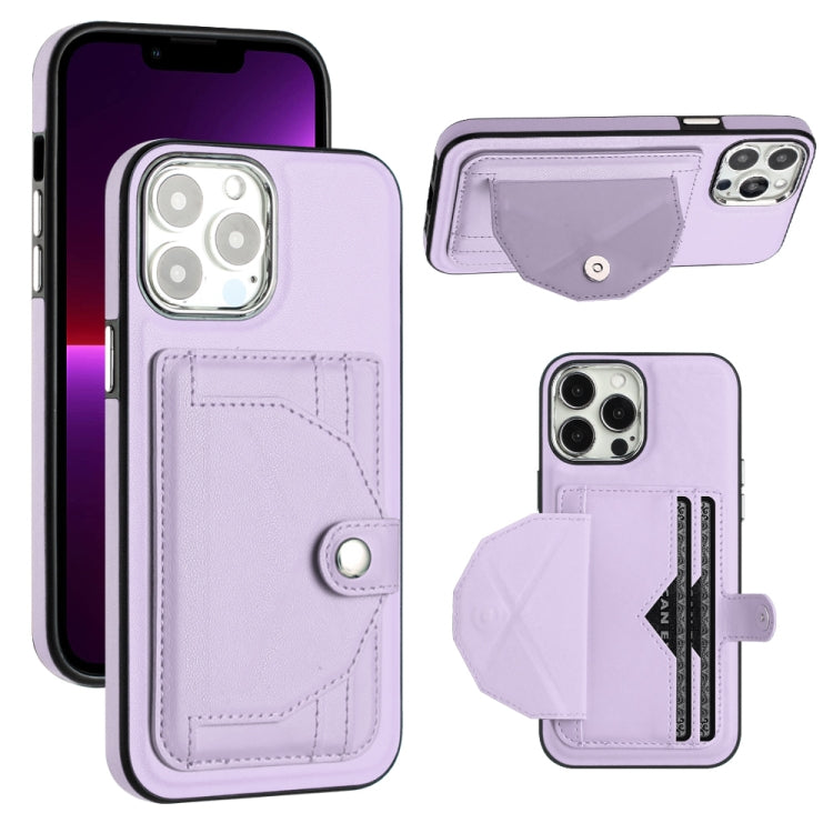 Shockproof Leather Phone Case with Card Holder, For iPhone 15 Plus, For iPhone 14 Pro, For iPhone 14 Pro Max, For iPhone 15