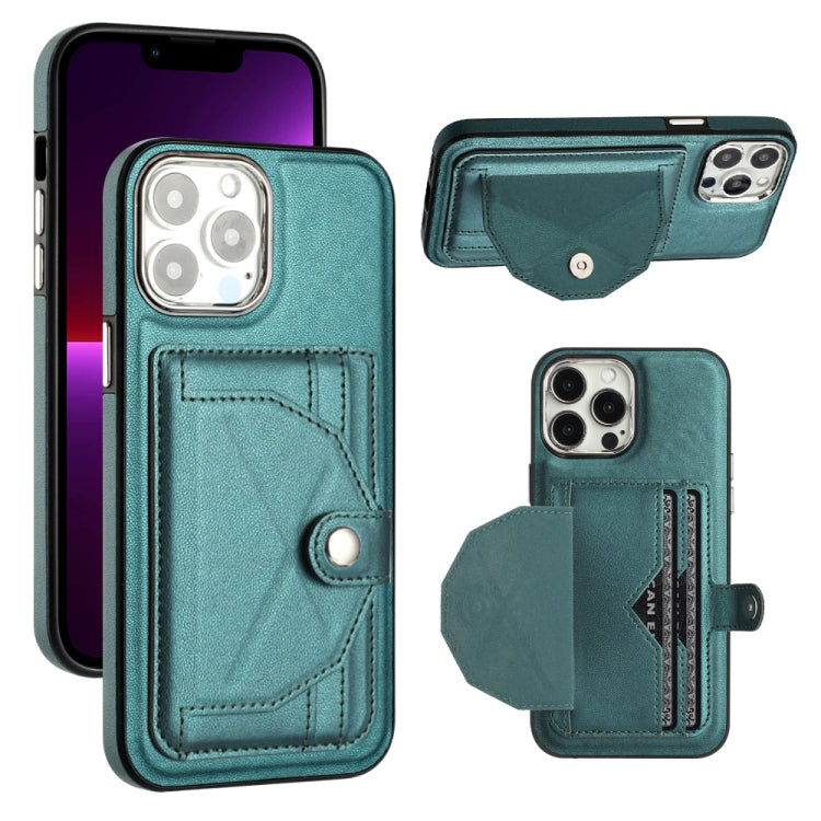 Shockproof Leather Phone Case with Card Holder, For iPhone 15 Pro Max, For iPhone 14, For iPhone 14 Plus, For iPhone 15 Pro