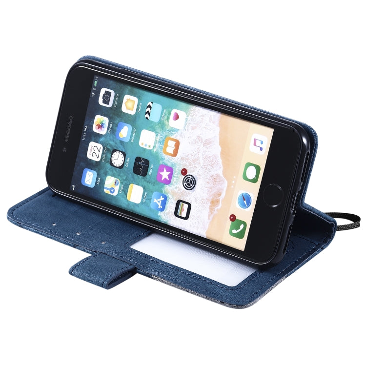 Skin Feel Splicing Horizontal Flip Leather Case with Holder & Card Slots & Wallet & Photo Frame, For iPhone 11, For iPhone 11 Pro, For iPhone 11 Pro Max, For iPhone SE 2022 / SE 2020 / 8 / 7