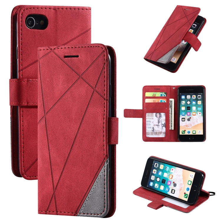 Skin Feel Splicing Horizontal Flip Leather Case with Holder & Card Slots & Wallet & Photo Frame, For iPhone 11, For iPhone 11 Pro, For iPhone 11 Pro Max, For iPhone SE 2022 / SE 2020 / 8 / 7