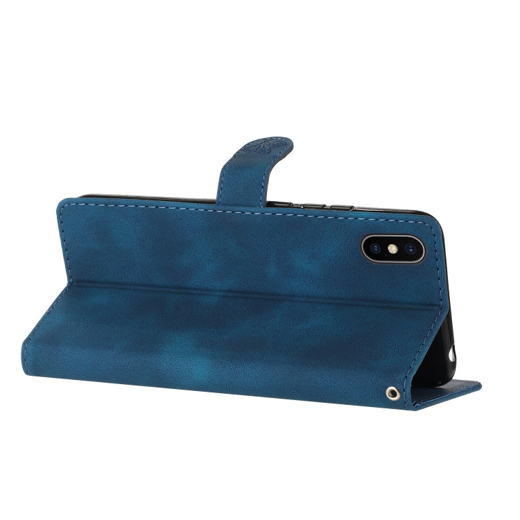 Flower Butterfly Embossing Pattern Leather Phone Case, For iPhone X / XS, For iPhone XR, For iPhone XS Max, For iPhone 8 Plus / 7 Plus / 6 Plus
