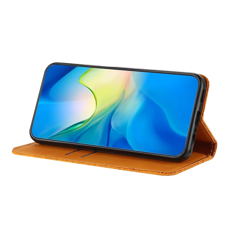 Ethnic Embossed Adsorption Leather Phone Case, For iPhone X / XS, For iPhone XR, For iPhone XS Max, For iPhone SE 2022 / 7 / 8