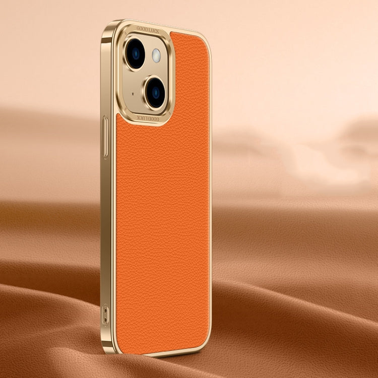Litchi Texture Genuine Leather Phone Case, For iPhone 14 / 13, For iPhone 14 Pro, For iPhone 14 Pro Max, For iPhone 13 Pro Max, For iPhone 13 Pro, For iPhone 12