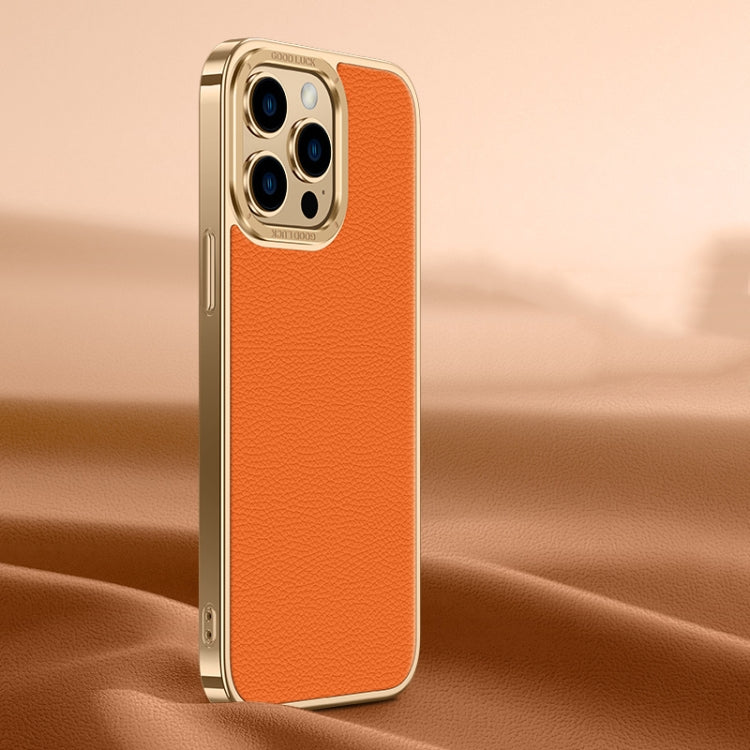 Litchi Texture Genuine Leather Phone Case, For iPhone 14 / 13, For iPhone 14 Pro, For iPhone 14 Pro Max, For iPhone 13 Pro Max, For iPhone 13 Pro, For iPhone 12