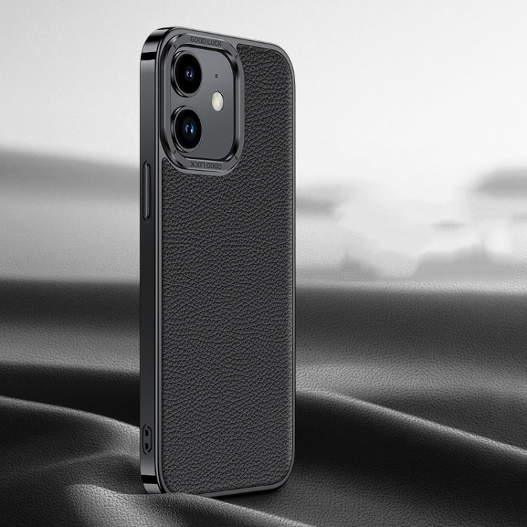 Litchi Texture Genuine Leather Phone Case, For iPhone 14 / 13, For iPhone 14 Pro, For iPhone 14 Pro Max, For iPhone 13 Pro Max, For iPhone 13 Pro, For iPhone 12