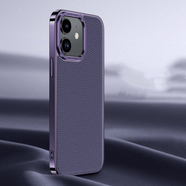 Litchi Texture Genuine Leather Phone Case, For iPhone 14 / 13, For iPhone 14 Pro, For iPhone 14 Pro Max, For iPhone 13 Pro Max, For iPhone 13 Pro, For iPhone 12