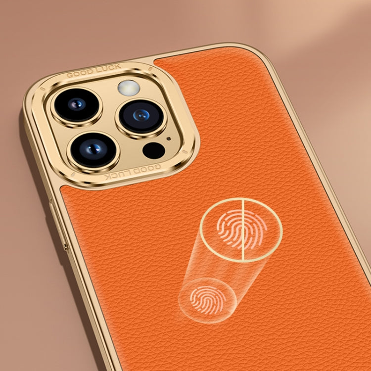 Litchi Texture Genuine Leather Phone Case, For iPhone 14 / 13, For iPhone 14 Pro, For iPhone 14 Pro Max, For iPhone 13 Pro Max, For iPhone 13 Pro, For iPhone 12