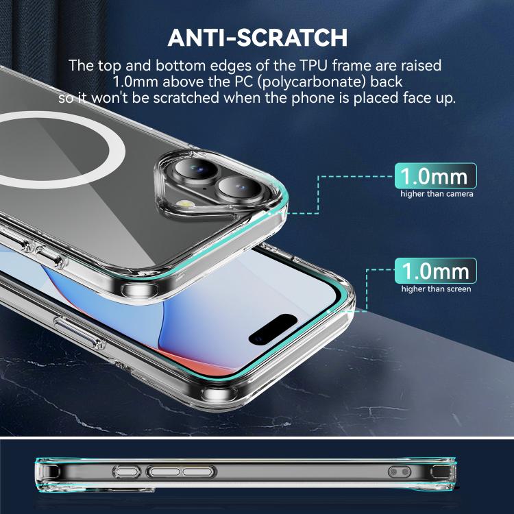 MagSafe Clear Acrylic PC +TPU Phone Case