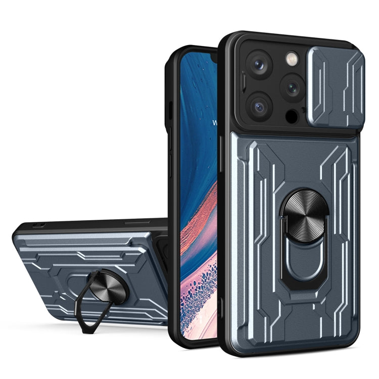 Sliding Camshield TPU+PC Phone Case with Card Slot, For iPhone 15 Pro Max, For iPhone 15 Pro, For iPhone 15 Plus