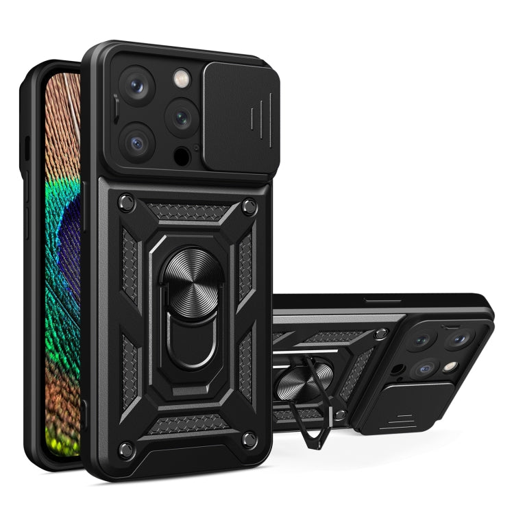 Sliding Camera Cover Design TPU+PC Phone Case, For iPhone 16 Plus, For iPhone 16, For iPhone 15 Pro