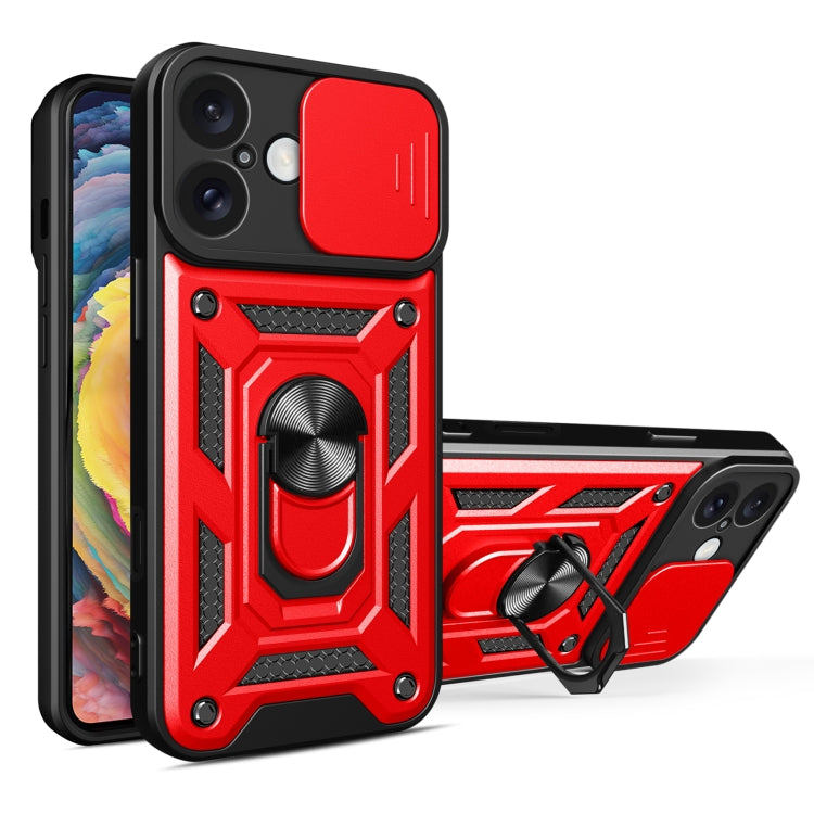 Sliding Camera Cover Design TPU+PC Phone Case, For iPhone 16 Plus, For iPhone 16, For iPhone 15 Pro